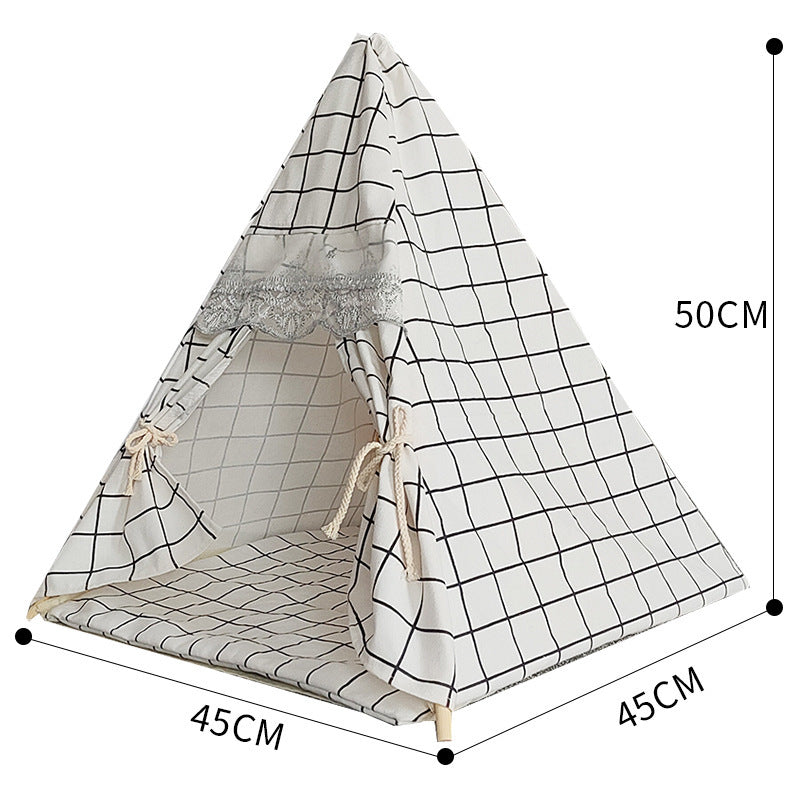 Enclosed Cat Dog Tent Home Bed