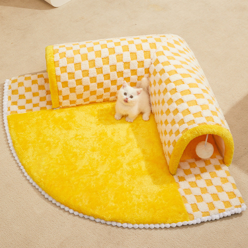 Cat Tunnel Nest Winter Warm Removable And Washable