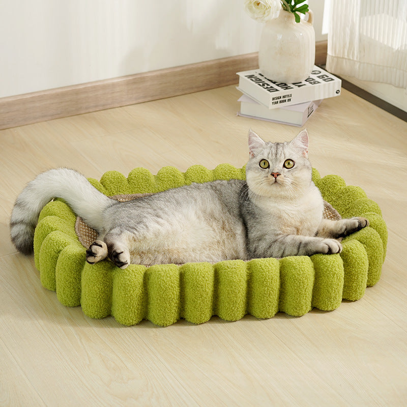 Oval Cat Scratch Pad Bowl Scratching Board Nest Furniture Cardboard Scratching Pad