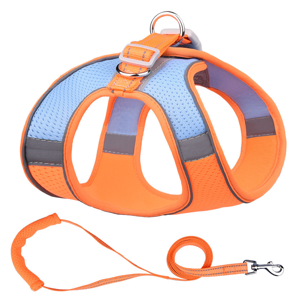 Vest-style Pet Leash Reflective & Rope