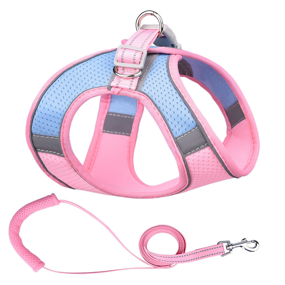Vest-style Pet Leash Reflective & Rope