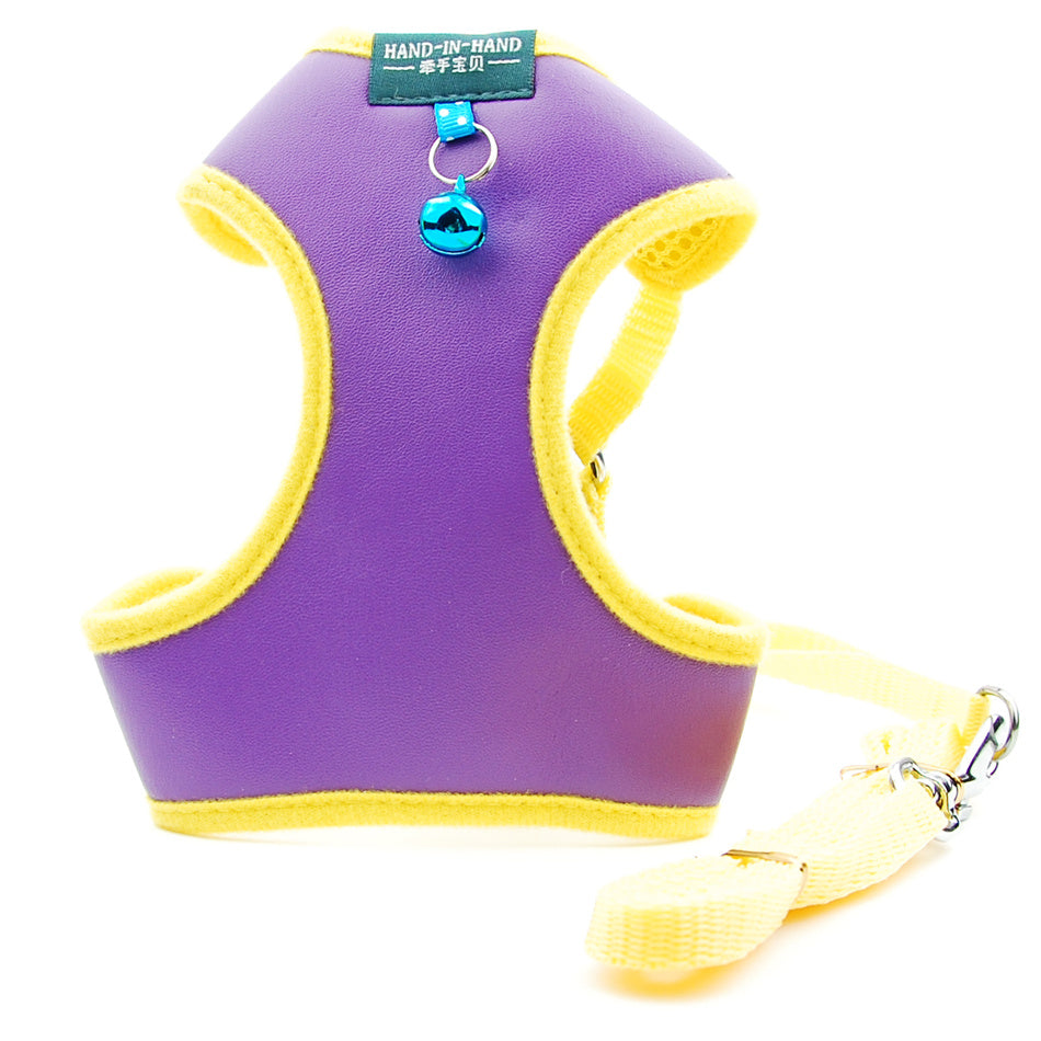 Pet Vest-style Bodyguard Leather Soft Mesh Chest Back