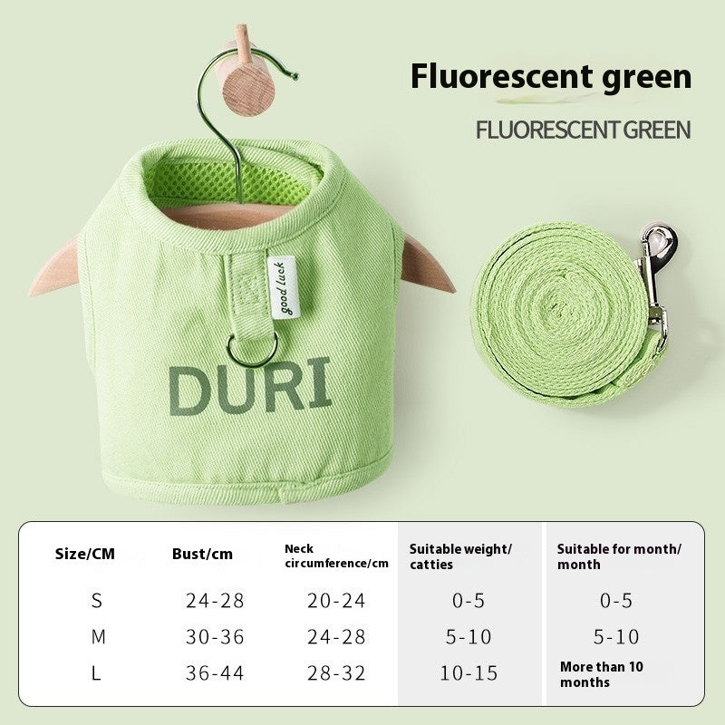 Four Seasons Universal Breathable Pet Cat Pulling Rope Anti Breaking Loose Dog Cat Strap