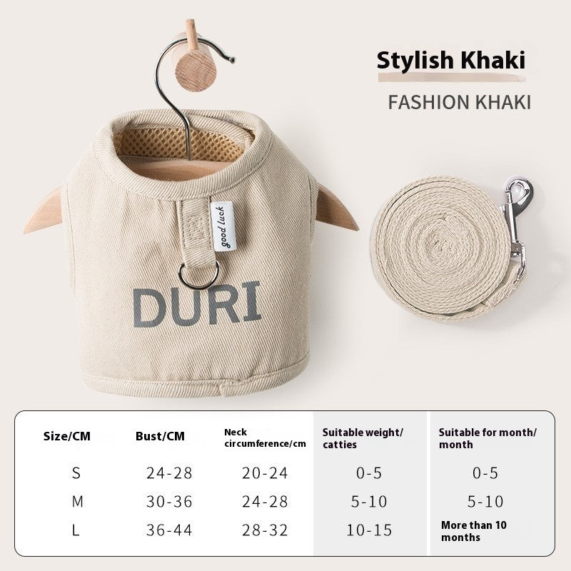 Four Seasons Universal Breathable Pet Cat Pulling Rope Anti Breaking Loose Dog Cat Strap