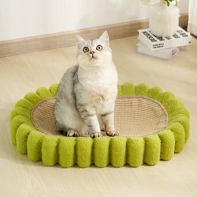 Oval Cat Scratch Pad Bowl Scratching Board Nest Furniture Cardboard Scratching Pad