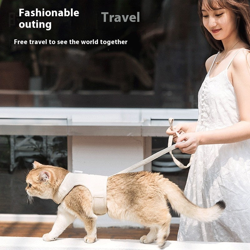 Four Seasons Universal Breathable Pet Cat Pulling Rope Anti Breaking Loose Dog Cat Strap