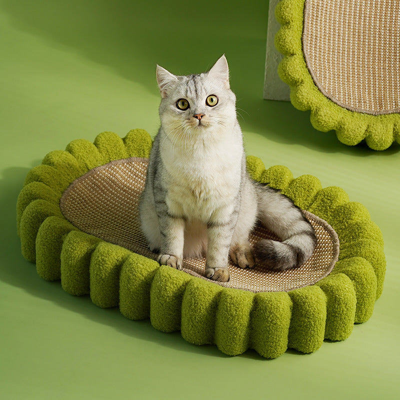 Oval Cat Scratch Pad Bowl Scratching Board Nest Furniture Cardboard Scratching Pad