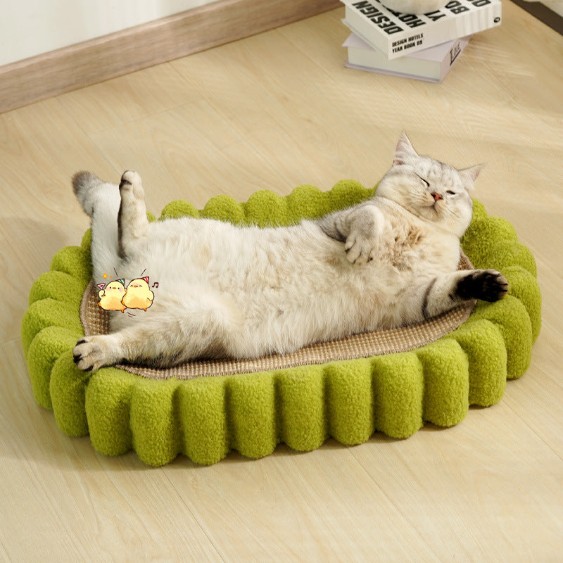 Oval Cat Scratch Pad Bowl Scratching Board Nest Furniture Cardboard Scratching Pad