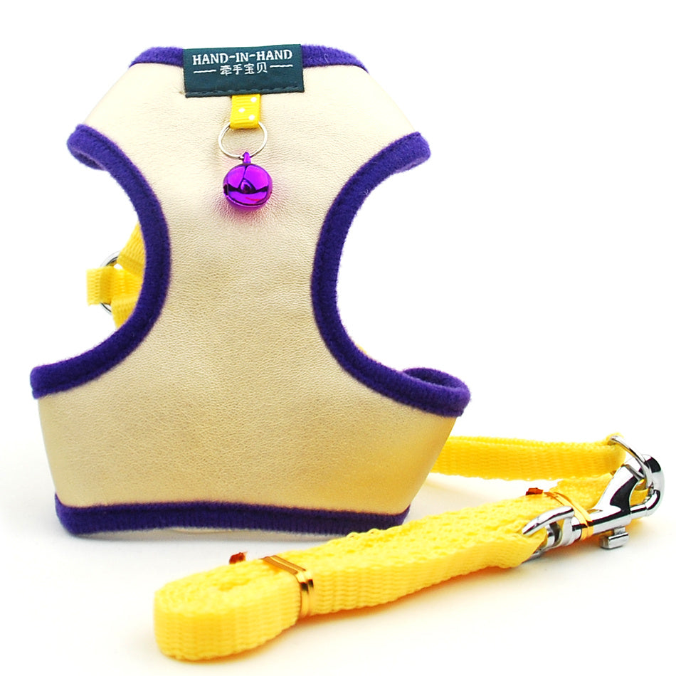 Pet Vest-style Bodyguard Leather Soft Mesh Chest Back