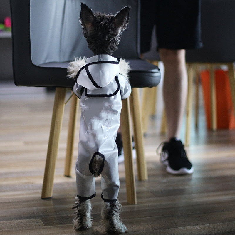 Pet Raincoat Four-legged Waterproof Small And Medium-sized Dog Cat