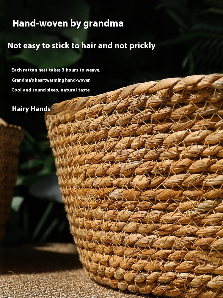 Straw Cat Nest Summer Cool Mat