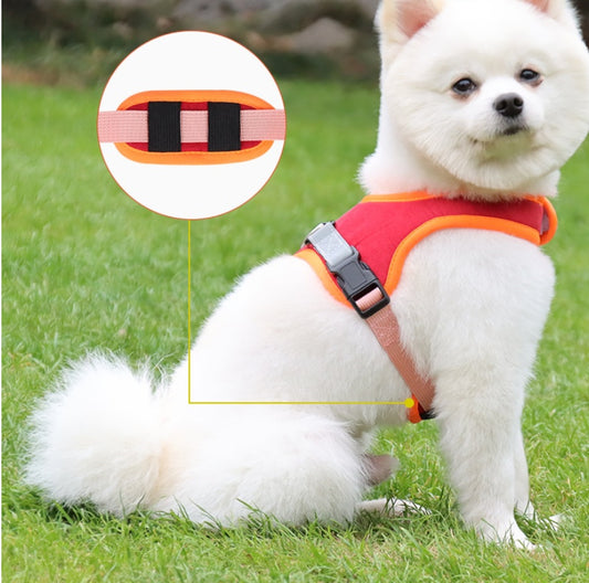 Suede Pet Dog Cat Harnesses& Leash