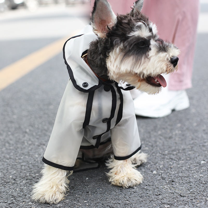 Pet Raincoat Four-legged Waterproof Small And Medium-sized Dog Cat