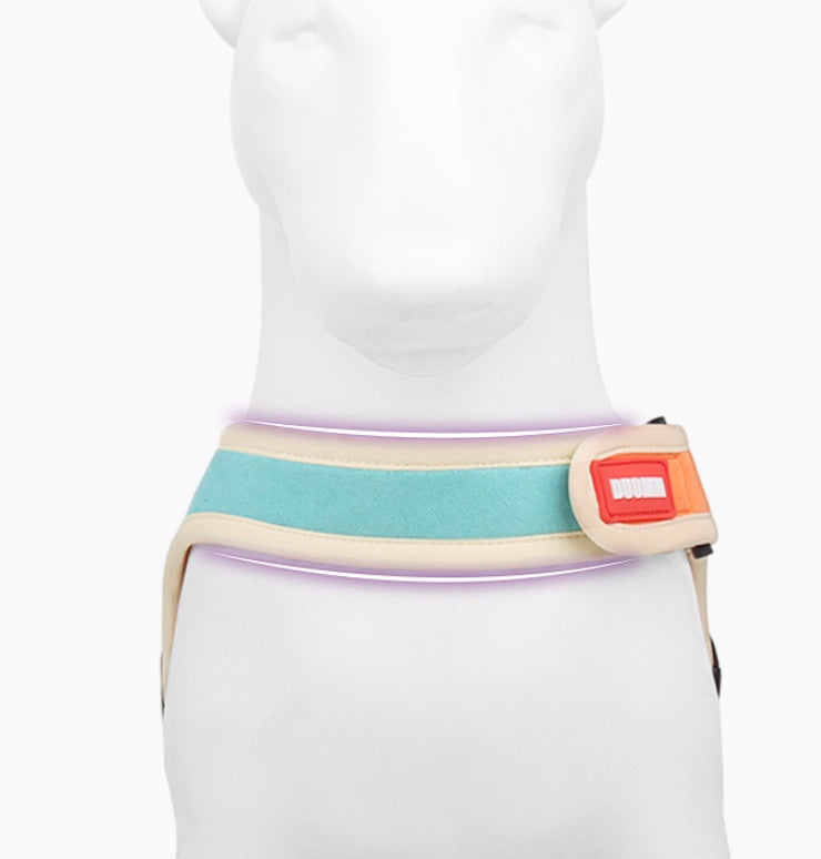 Suede Pet Dog Cat Harnesses& Leash